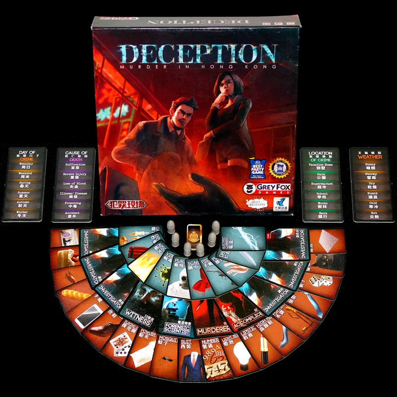Grey Fox Games Deception Murder in Hong Kong Game