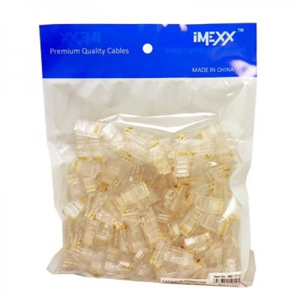 Conector RJ45 Cat6 8P8C Gold Imexx IME-10146 IME-10146