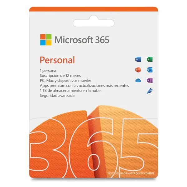 Microsoft 365 Personal Licencia ESD 1 Año 1 Usuario Multiplataforma