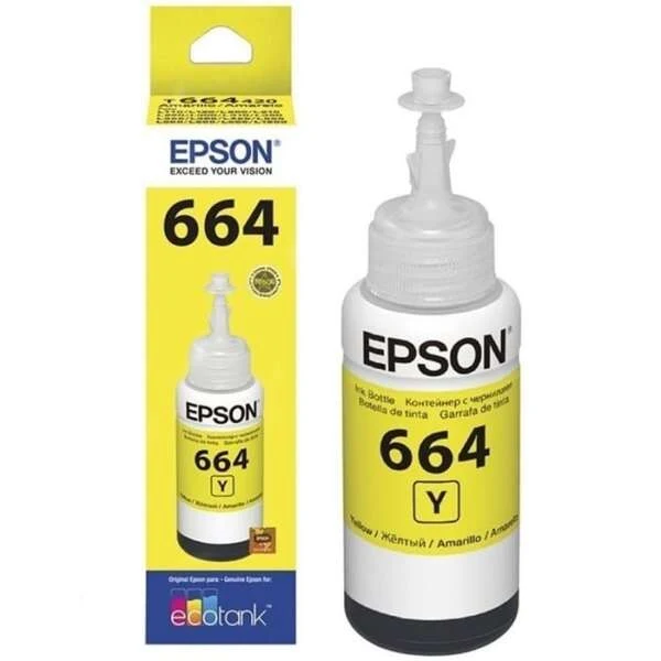 Botella de Tinta Epson T664 Amarillo