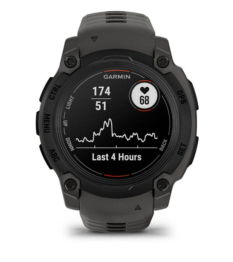 Reloj inteligente Instinct E – 45 mm, Negro, correa carbón