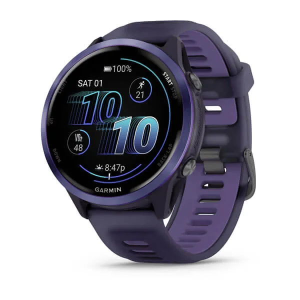 Reloj inteligente Forerunner® 570 - 47mm, índigo, correa en índigo/morado