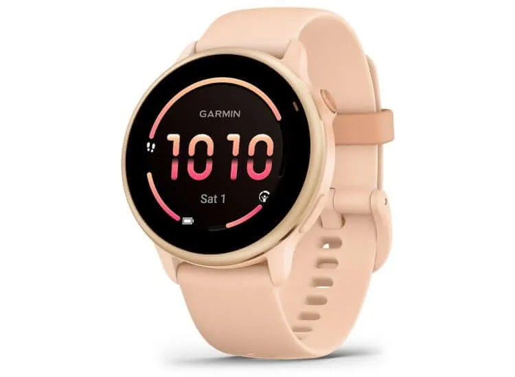 Reloj inteligente vívoactive® 6 rosa metálico, correa rosa