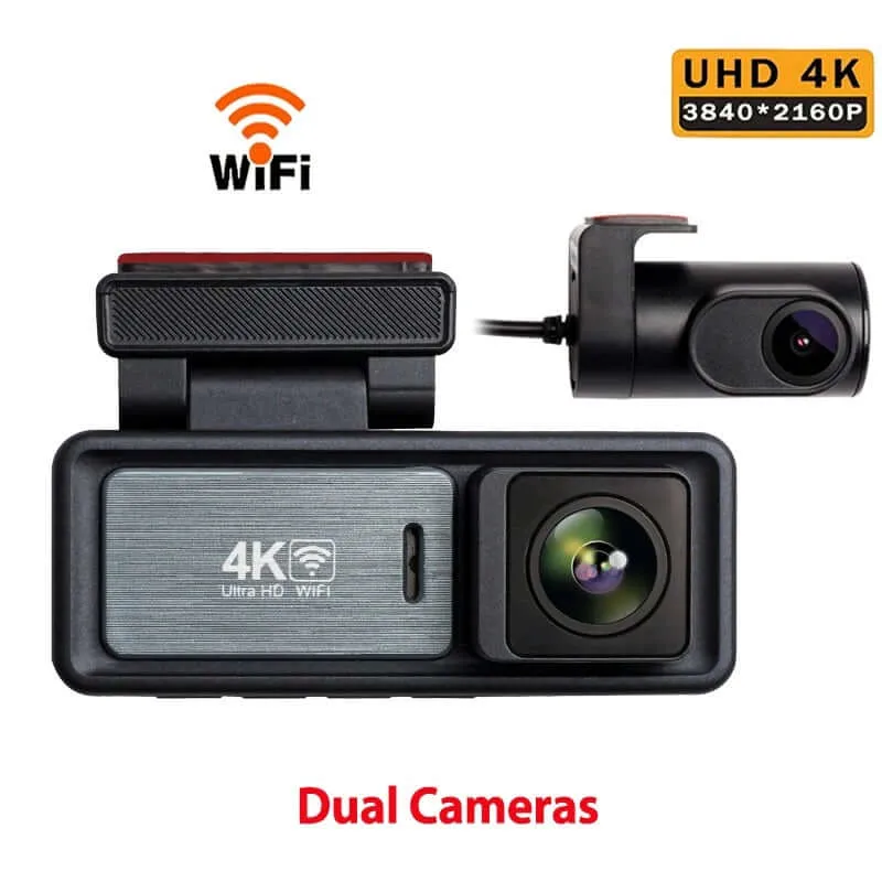 Camara para carro 4K Ultra HD dual camara con pantalla moderna y ultra calidad dash cam