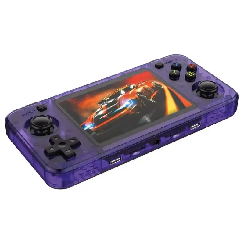 Consola de juegos portátil de mano retro R36H con pantalla IPS de 3.5 pulgadas, tarjeta 64G integrada