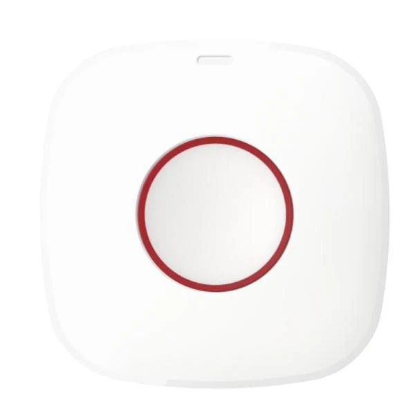 BOTON DE EMERGENCIA INALAMBRICO HIKVISION DS-PDEB1-EG2-WB(B) RF 433 MHZ (TRI-X WIRELESS) ACTIVACION DE EMERGENCIA IP66 / ALCANCE HASTA 800 M 314300346 BLANCO