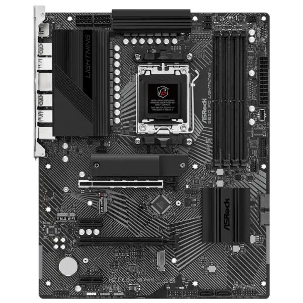 TARJETA MADRE ASROCK B650 PG LIGHTNING WIFI AM5 ATX DDR5 MB-B650PGLIGHTW NEGRO