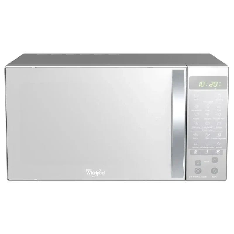 Whirlpool microondas 1,1 pies plateado natural acabado espejo WM1211D