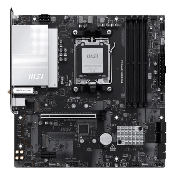 TARJETA MADRE MSI PRO B840M-P WIFI6E AM5 MICRO ATX DDR5 911-7E77-002 NEGRO