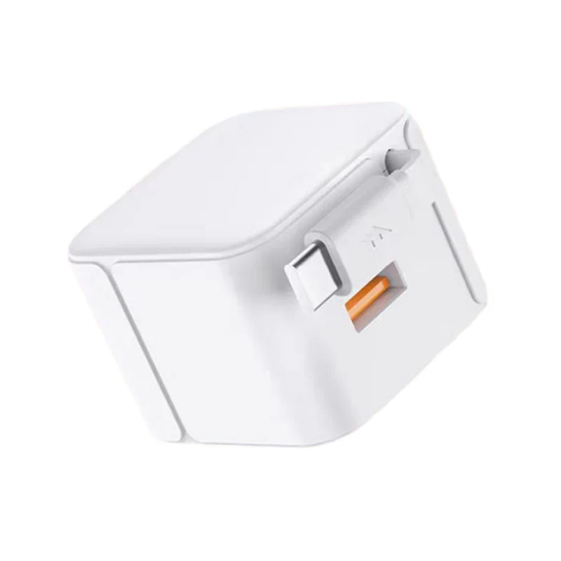 Cargador de carga rápida con cable retráctil 20W
