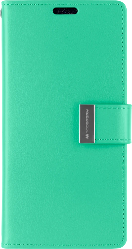 Goospery Rich Diary Case for iPhone 13 Pro Max - mint