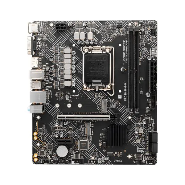 TARJETA MADRE MSI PRO H610M-G DDR5 LGA 1700 MATX DDR5 911-7D46-204 NEGRO