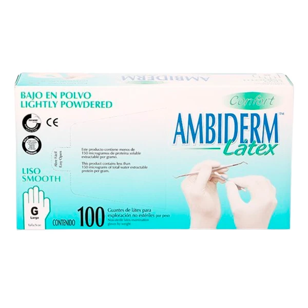 GUANTE LATEX BLANCO L
