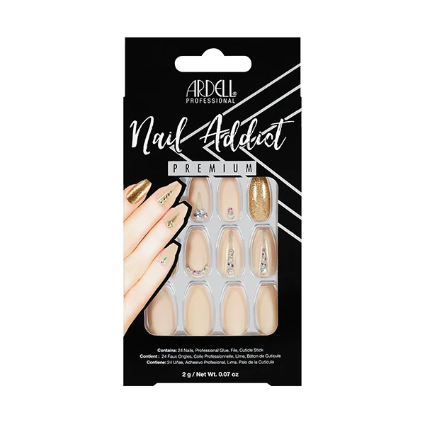 NAIL ADDICT NUDE JEWELED