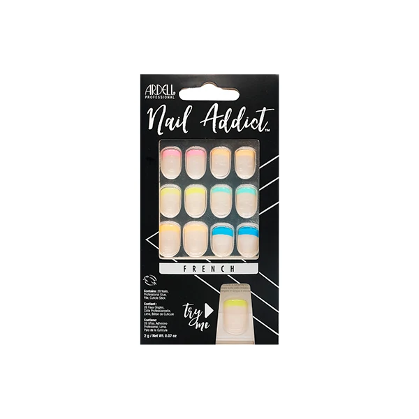 NAIL ADDICT RAINBOW FRENCH
