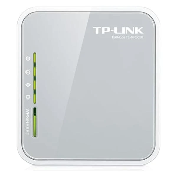 ROUTER TP LINK TL MR3020(EU) 2.4 GHZ N150 3G 4G USB AP TRAVEL ROUTER PUERTOS WAN/LAN GRIS/BLANCO
