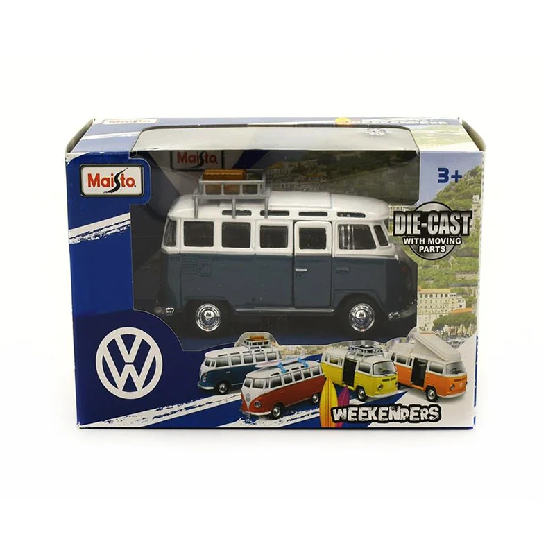 Maisto Licensed Volkswagen Van Samba With Luggage Rack Diecast Model Toy