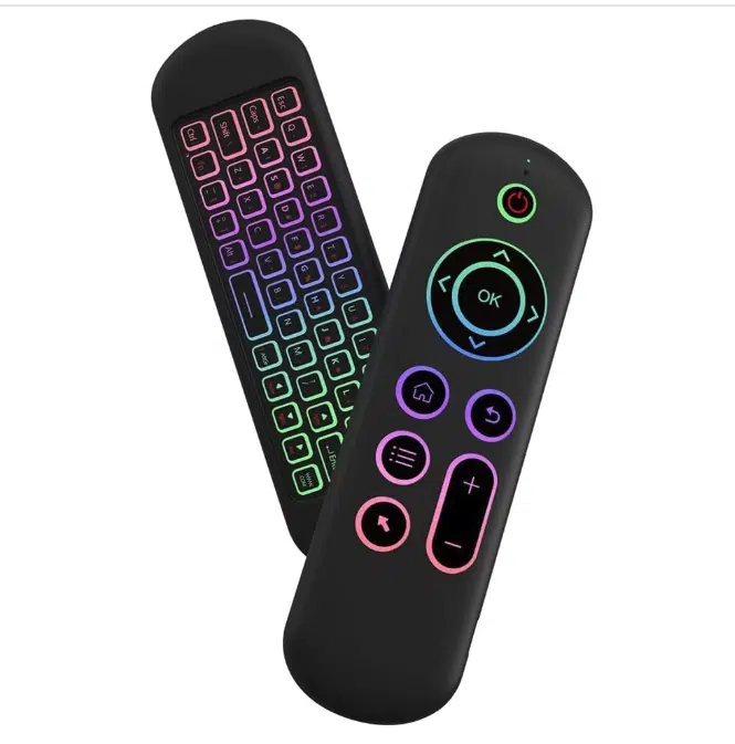 Control remoto inalámbrico Mini teclado 2.4G y BT5.2 para pantallas de TV air mouse