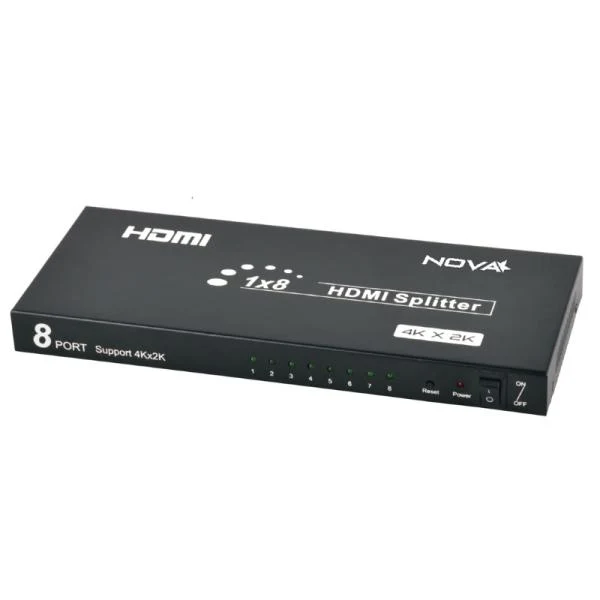 SPLITTER NOVA HDMI 8 PUERTOS 4K 30HZ FAA38318001C NEGRO
