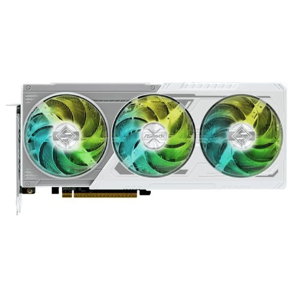 TARJETA DE VIDEO ASROCK RX9060XT SL 8GO AMD RADEON RX 9060 XT STEEL LEGEND 8GB OC GDDR6 2780 MHZ VG-9060XT SL 8GO BLANCO