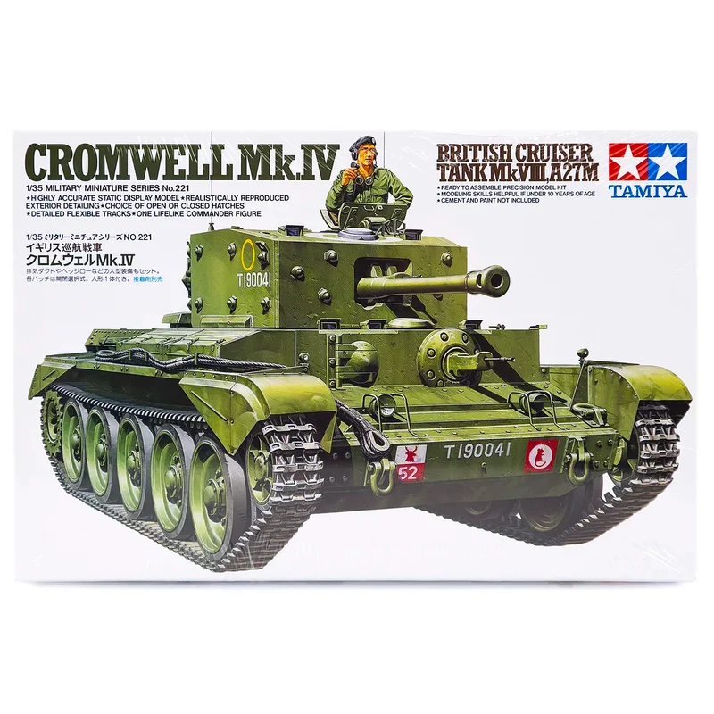 Tamiya 1/35 British Cromwell Mk.IV Tank Scaled Plastic Model Kit