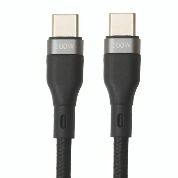 CABLE NOVA FAD32131002C USB-C A USB-C 100W 3M NYLON CARGA ULTRA RAPIDA NEGRO