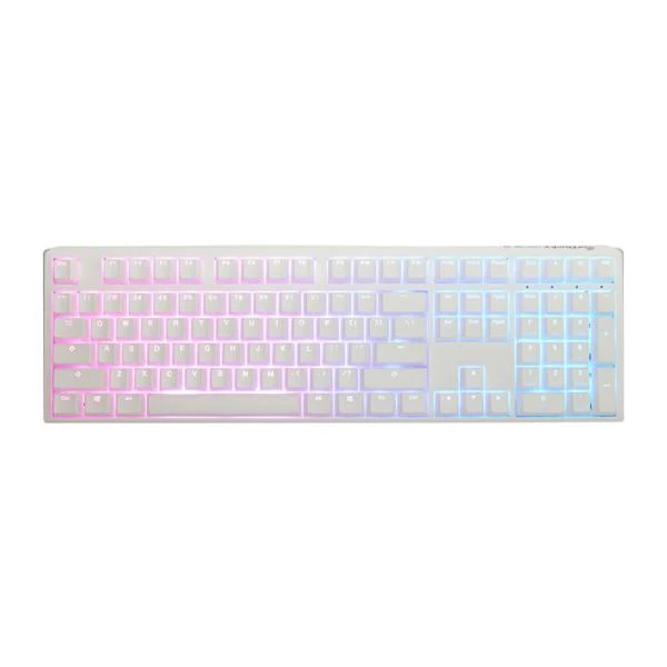 TECLADO GAMING RGB DUCKY ONE 3 MECÁNICO USB-C ESPAÑOL SWITCH CAFÉ DKON2108ST-BESPDPWWWSC1 BLANCO