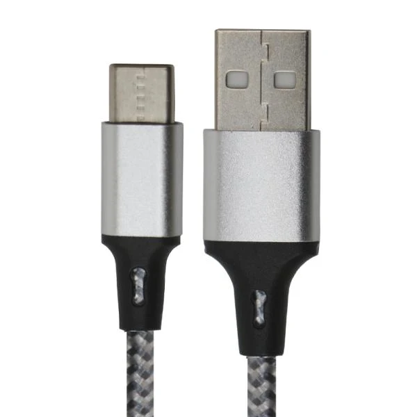 CABLE USB-C A USB-A 2.0 NOVA FAD31218002C CARGA RAPIDA 1.8M NYLON BLANCO