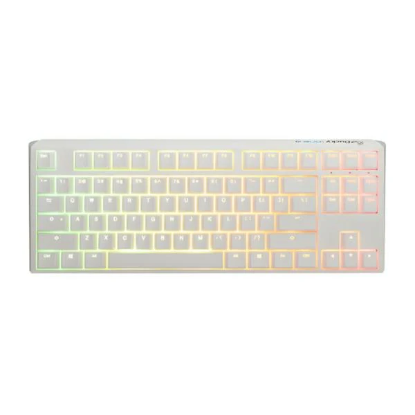 TECLADO GAMING RGB DUCKY ONE 3 TKL MECANICO USB-C ESPAÑOL SWITCH ROJO SILENCIOSO DKON2187ST-SESPDPWWWSC1 BLANCO