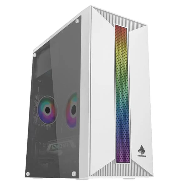 CASE GAMING EAGLE WARRIOR CM16KTRA002C MINI TOWER VENTILADOR 1 DE 120MM CON ACRILICO BLANCO