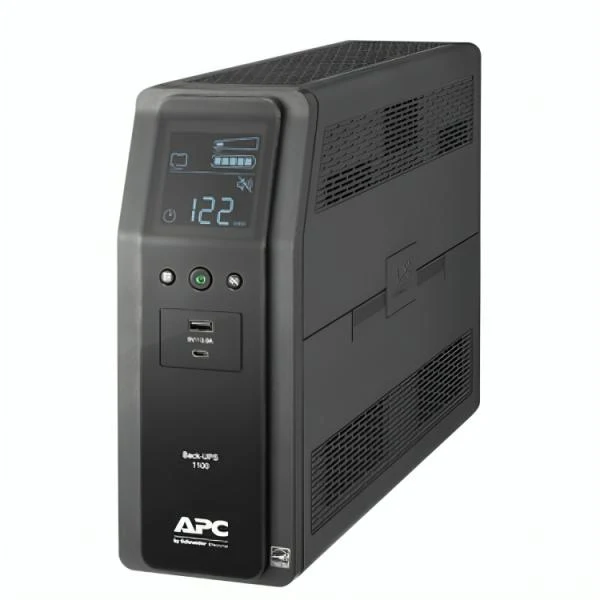 UPS APC BR1100M2-LM 1100VA 600W UPS LINEA INTERACTIVA 120VAC AVR 10 TOMAS LCD USB