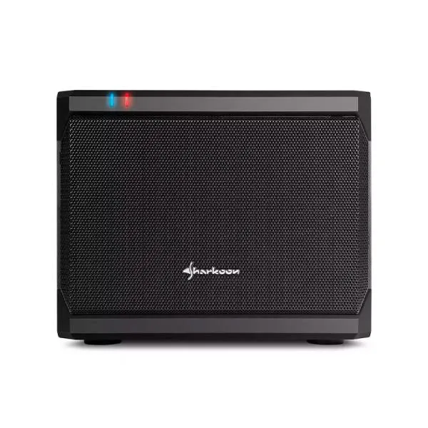 CASE SHARKOON QB ONE MINI TOWER VENTILADOR 1 DE 120MM CON MALLA METÁLICA 4044951016433 NEGRO