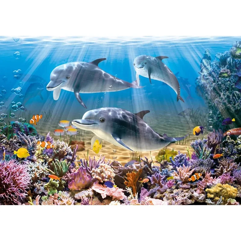 Castorland 500-Pieces Dolphins Underwater Puzzle