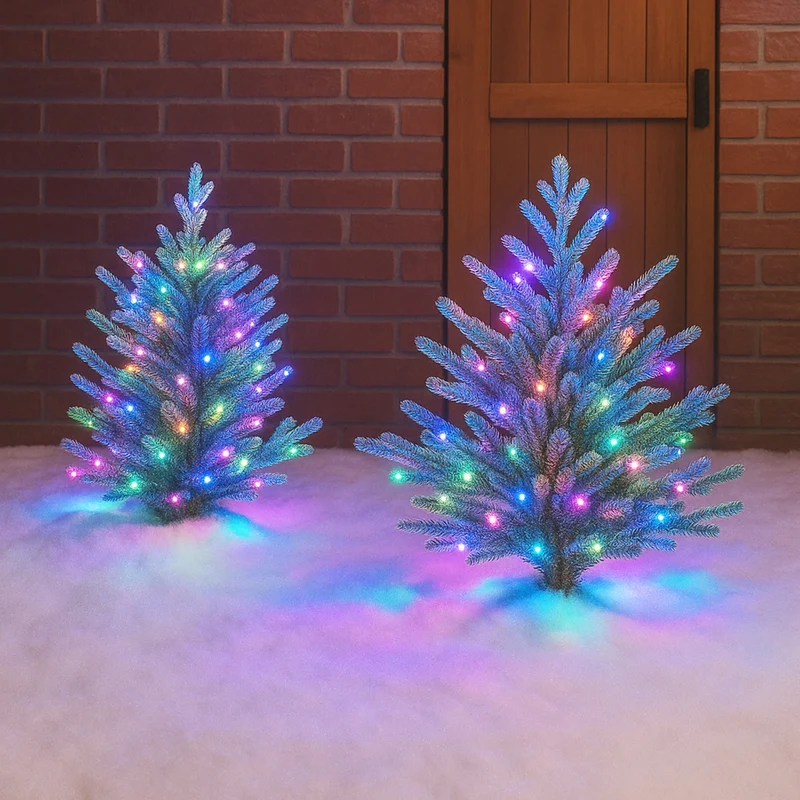 Lexi Lighting 400 RGB connectable Colour Changing String light - Dark Green