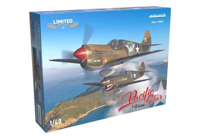 Eduard 1/48 Pacific Star P-40E Warhawk Dual Combo Model Kit (Aus Decals)