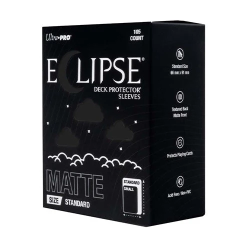 ULTRA PRO ECLIPSE Matte Standard Sleeves 105ct (Jet Black)