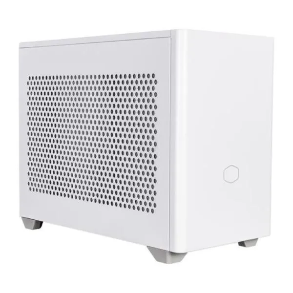 CASE RGB COOLER MASTER MASTERBOX NR200P MINI TOWER VENTILADORES 2 DE 120MM CON VIDRIO Y MALLA LATERAL MCB-NR200P-WGNN-S00 BLANCO