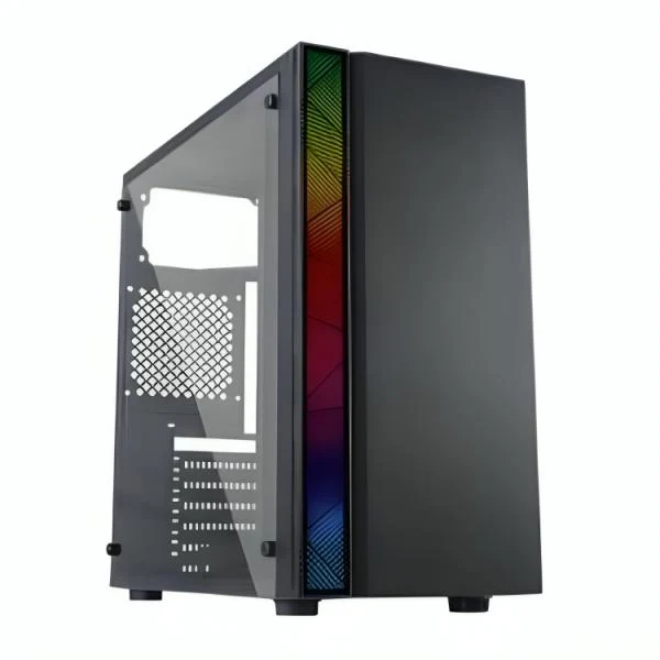 CASE ND-550 RGB STRIP E010-156 BLACK USB 2.0*2 + HD AUDIO
