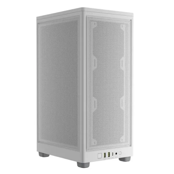 CASE CORSAIR 2000D AIRFLOW MINI TOWER SIN VENTILACIÓN INCLUIDA CON REJILLAS DE ACERO CC-9011245-WW BLANCO