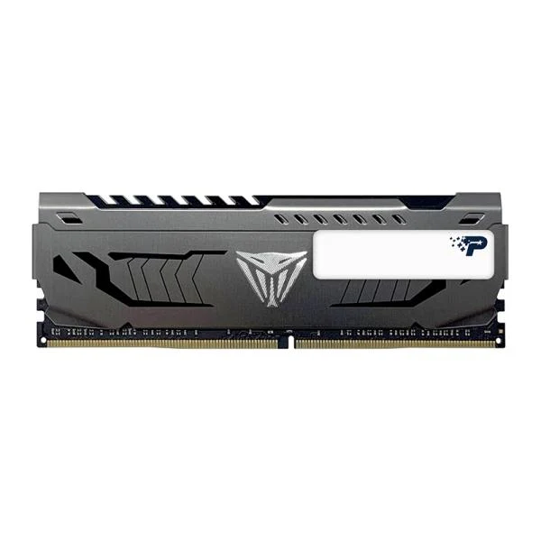 MEMORIA RAM PC 16GB PATRIOT PVS416G320C6 V4S DDR4 3200 MHZ CL16 1.35 V VIPER 4 STEEL. DISIPADOR ALUMINIO. XMP 2.0 DIMM 288 PINES NEGRO