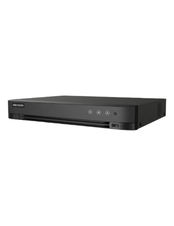 GRABADORA DVR HIKVISION IDS-7204HUHI-M1 4 CANALES HASTA 8 MP / 4K HASTA 10 TB (1 SATA) ACUSENSE H.265 PRO+ NEGRO