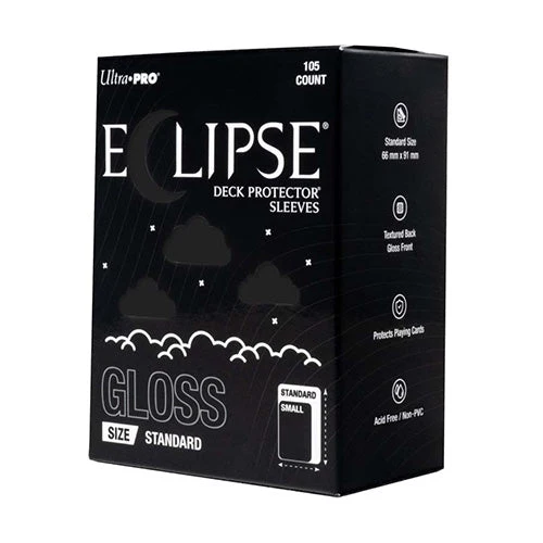 ULTRA PRO ECLIPSE Gloss Standard Sleeves 105ct (Jet Black)