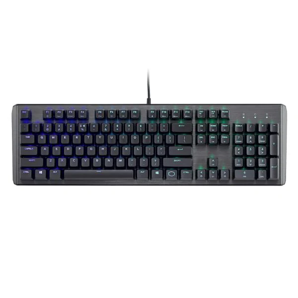 TECLADO GAMING RGB COOLER MASTER CK-550 V2 MECÁNICO ALÁMBRICO USB INGLÉS SWITCH MARRÓN CK-550-GKTM1-US NEGRO / GRIS