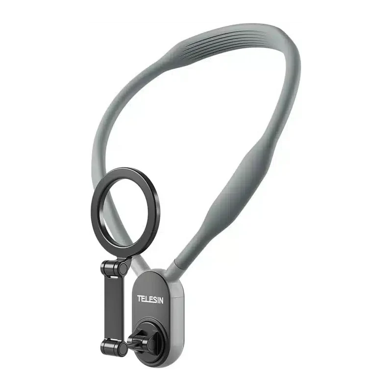 Soporte magnético para teléfono móvil de cuello TELESIN, collar de grabación selfie, soporte de montaje para teléfono