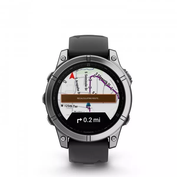 Reloj Garmin Fenix E 47Mm Plata / Negro