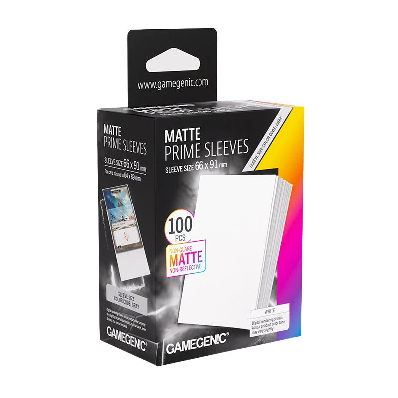 Gamegenic Matte Prime 100ct White Sleeves