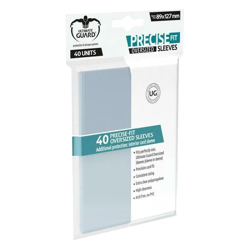Ultimate Guard Precise-Fit Sleeves Oversized Transparent 40ct