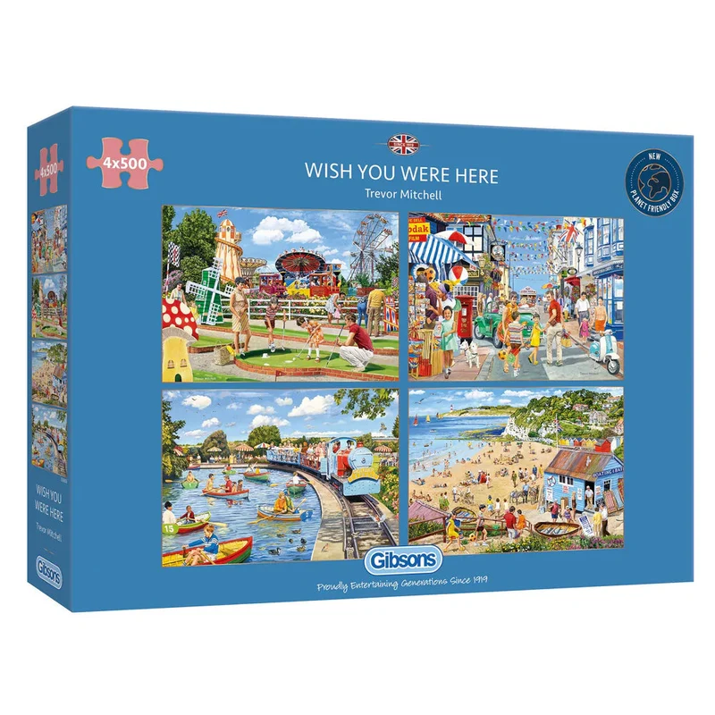 Gibsons 4x500pc Wish You Were Here Puzzle