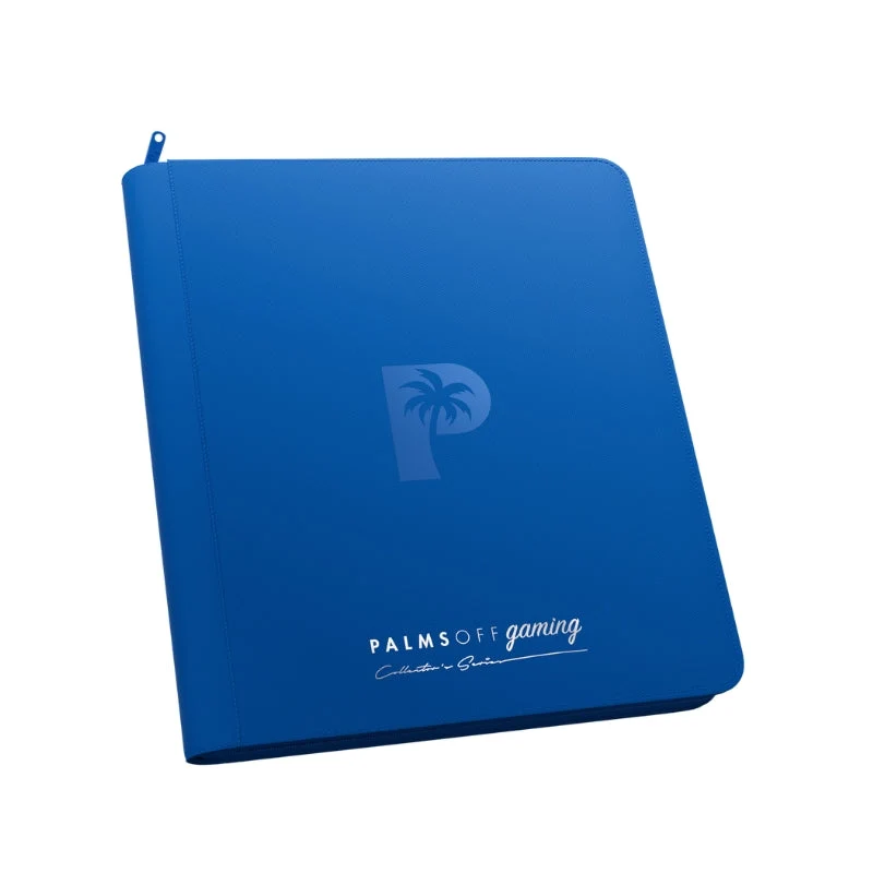 Palms Off Gaming Collector's Series 12 Pocket Zip Trading Card Binder - Blue