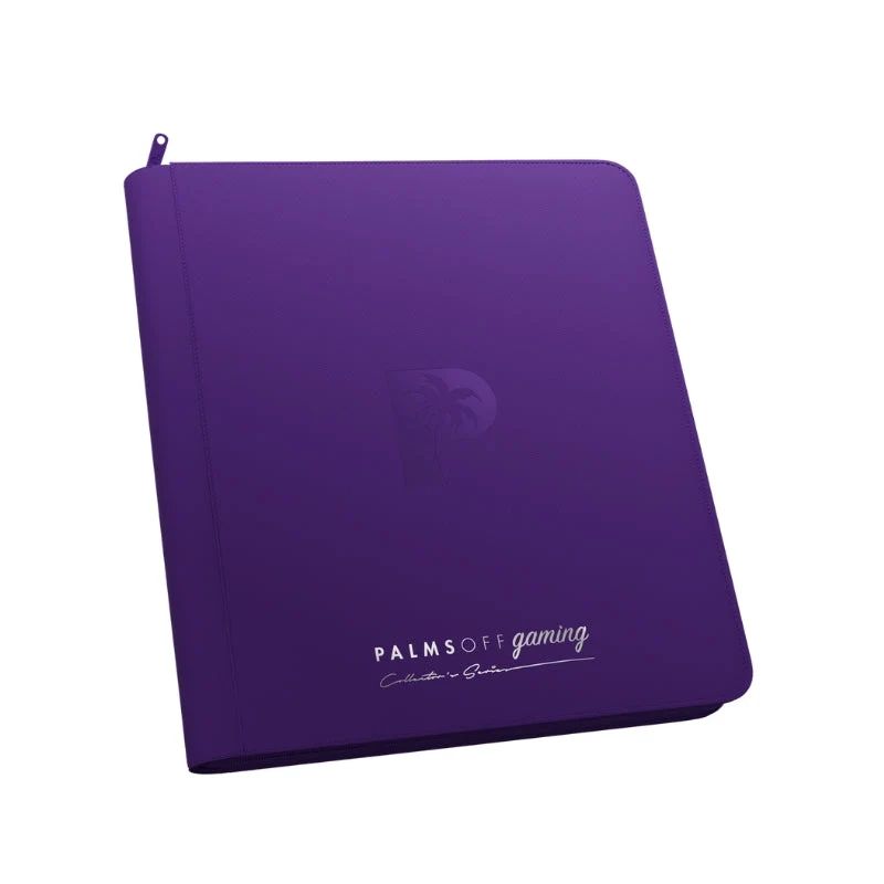 Palms Off Gaming Collector's Series 12 Pocket Zip Trading Card Binder - Purple